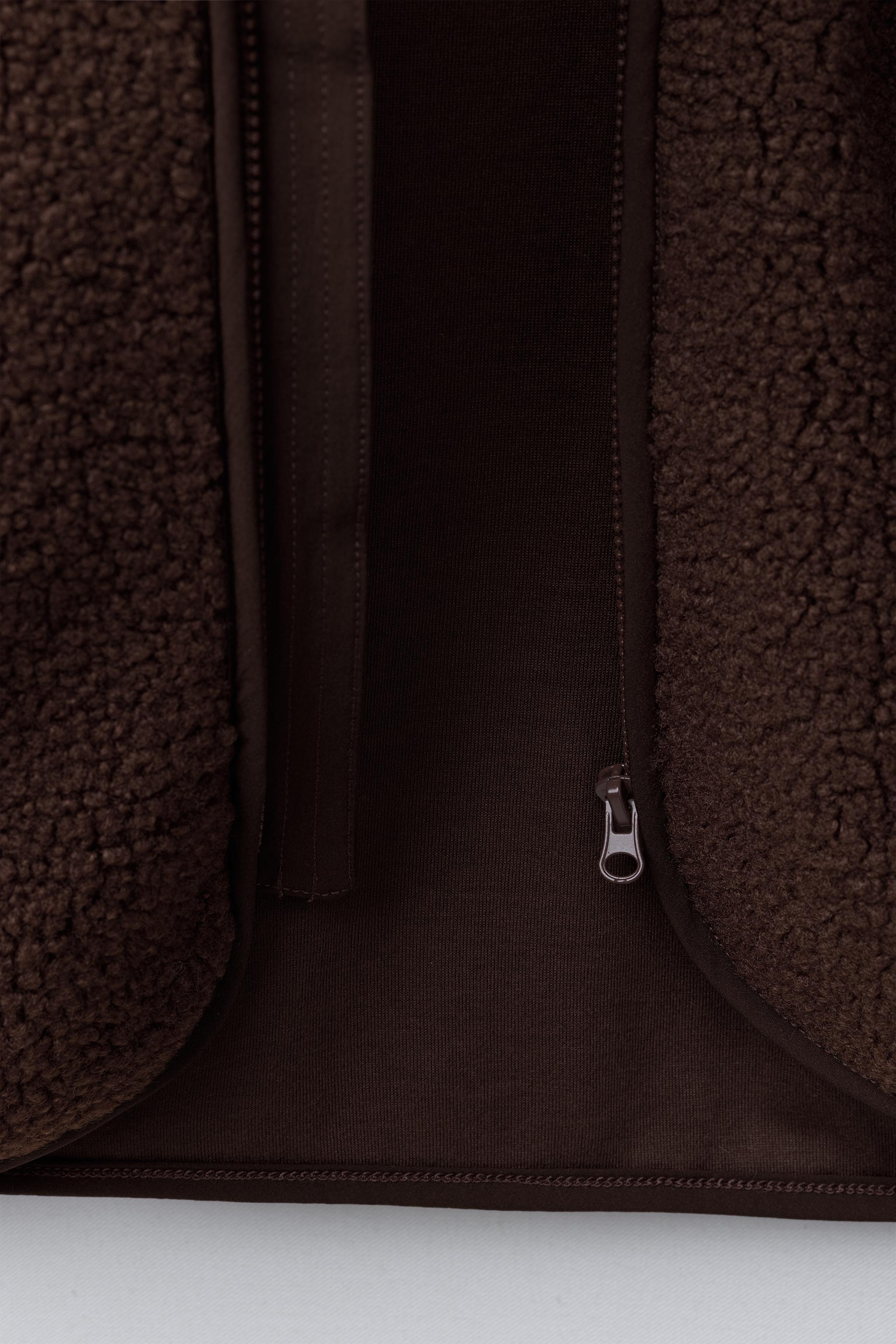 FAUX SHEARLING JACKET WITH WELT POCKETS